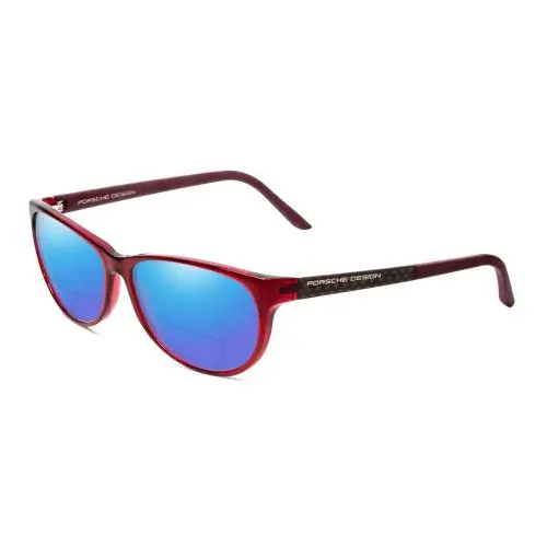 Porsche P8246-C 56mm Polarized Bi-focal Sunglasses Crystal Red Violet 41 Options