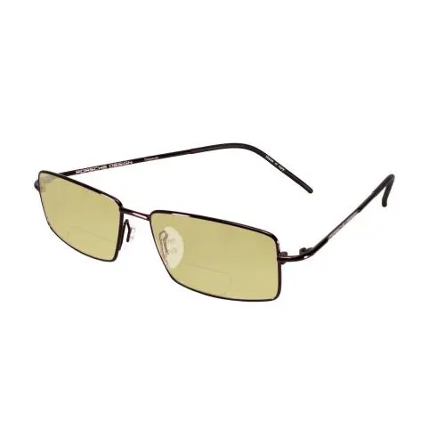 Design P8197-D-54mm Polarized Bi-focal Sunglasses 41 Option Satin Purple Yellow by Porsche
