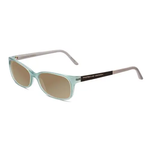 Porsche Design P8247-B 55mm Polarized Sunglasses in Crystal Azure Aqua Blue Grey - Frame: Multicolor, Lens: Amber Brown Polar