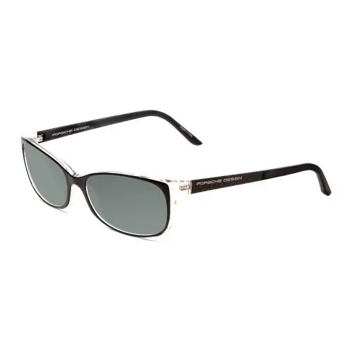 P8247-A 55 mm Polarized Sunglasses in Black Layer Crystal 4 Lens Options Smoke Grey Polar by Porsche