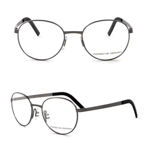 Design Frame - P`8315-A Black Round Rx Eyeglasses 52-19-145 by Porsche