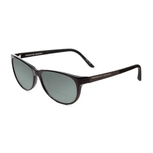 Designs P8246-A 56mm Polarized Bi-focal Sunglasses Black 41 Lens Options Grey by Porsche