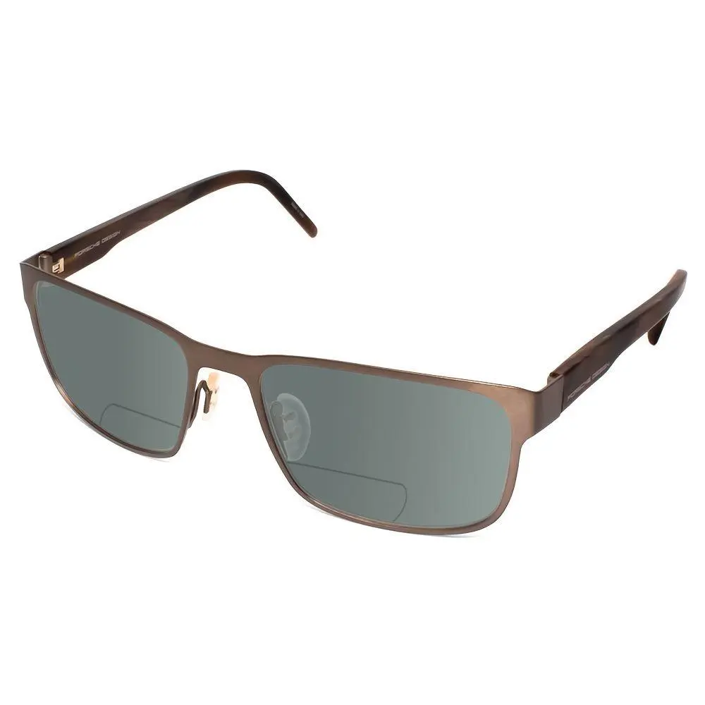 Design P8291-C-55 mm Polarized Bi-focal Sunglasses 41 Options Brown Horn Grey by Porsche