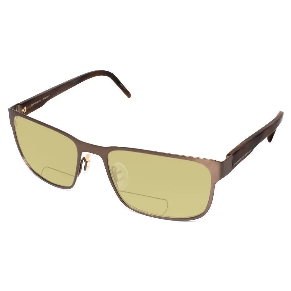 Design P8291-C-55 mm Polarized Bi-focal Sunglasses 41 Options Brown Horn Yellow by Porsche