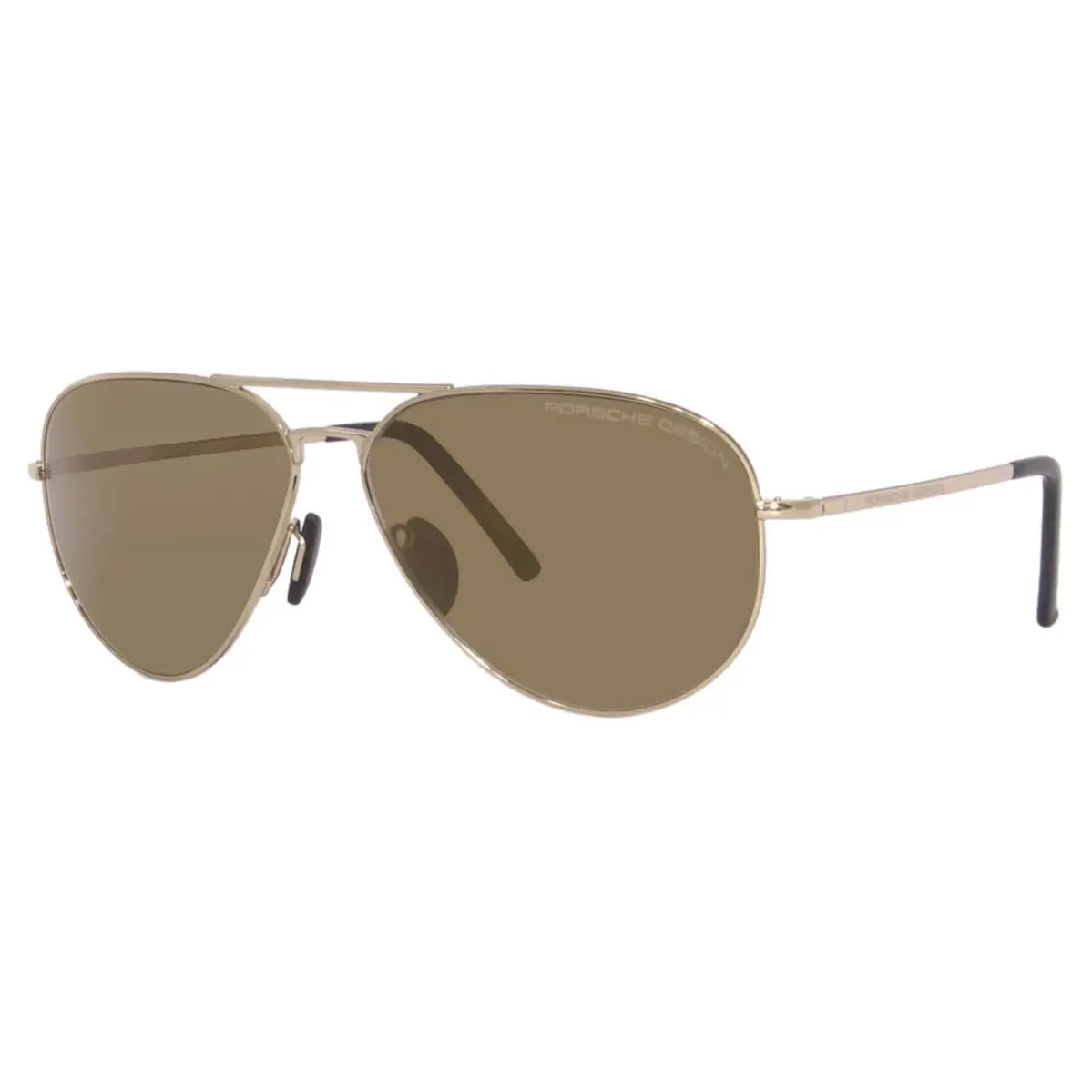 Design Men`s P`8508 P8508 Square Fashion Sunglasses 60mm Gold by Porsche