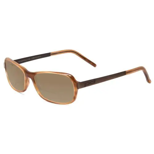 P8207-C Cateye 53mm Polarized Bi-focal Sunglasses Light Brown 41 Options Brown by Porsche