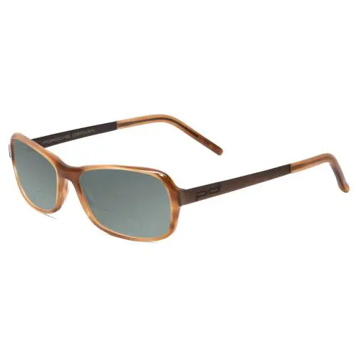 P8207-C Cateye 53mm Polarized Bi-focal Sunglasses Light Brown 41 Options Grey by Porsche