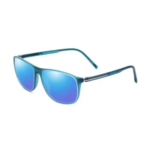 Porsche Design P8278-B 56mm Polarized Sunglasses in Crystal Azure Turquoise Blue - Frame: Multicolor, Lens: Blue Mirror Polar