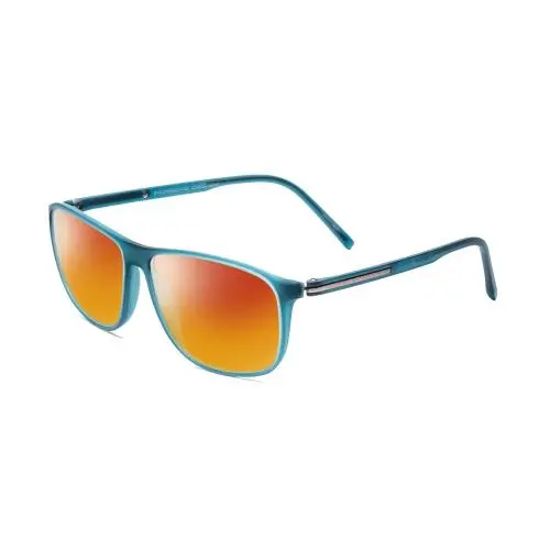 Design P8278-B 56mm Polarized Sunglasses in Crystal Azure Turquoise Blue Red Mirror Polar by Porsche