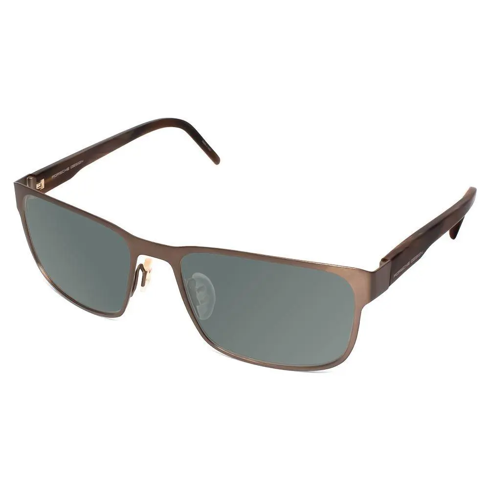 Design P8291-C-55 mm Polarized Sunglass 4 Lens Options Brown Marble Horn by Porsche