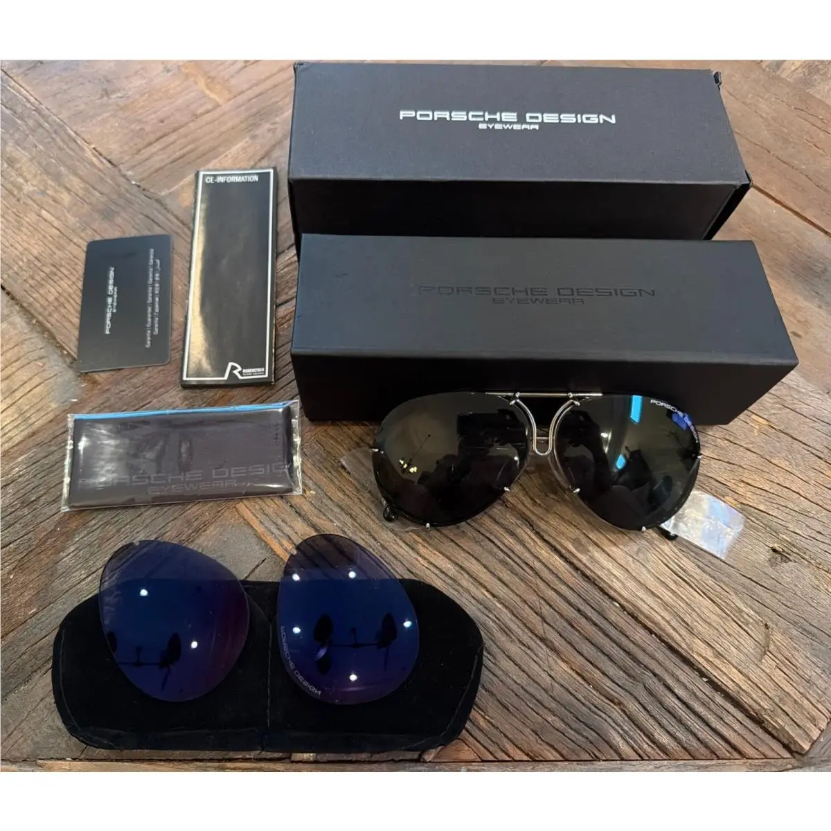 Design P8478 Sunglasses B -6010 135 V655-E89 Grey + Silver Mirror by Porsche