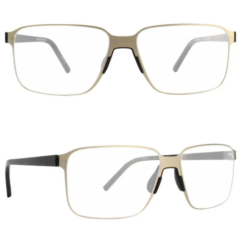 Design Frame - P`8313-B Gold Rx Eyeglasses 57-15-145 by Porsche