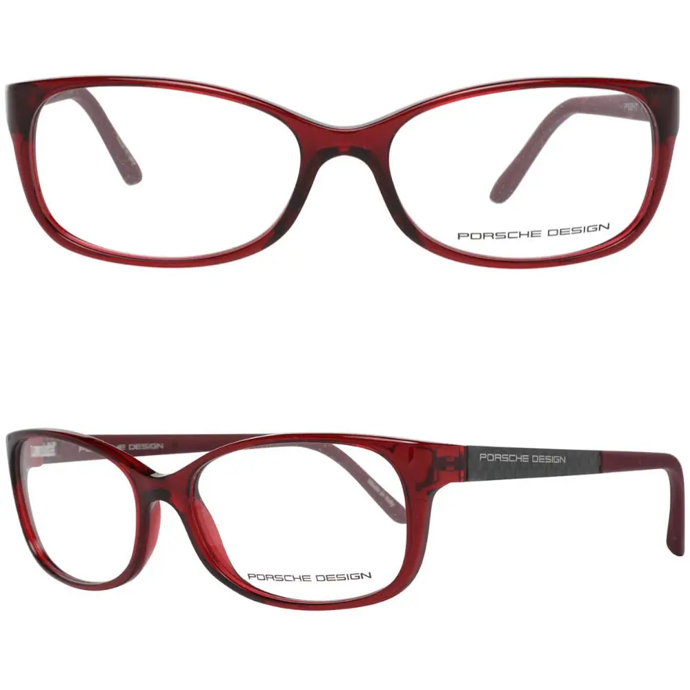 Design Frame - P`8247-D Clear Red Rx Ladies Eyeglasses 55-16-135 by Porsche