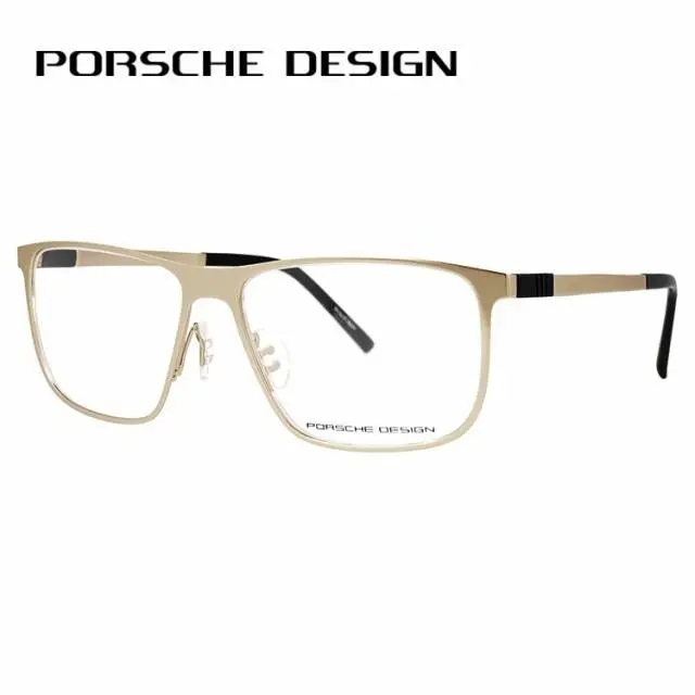 Porsche Design Eyeglasses Frames P8276 B Matte Gold Square Full Rim 57-16-145