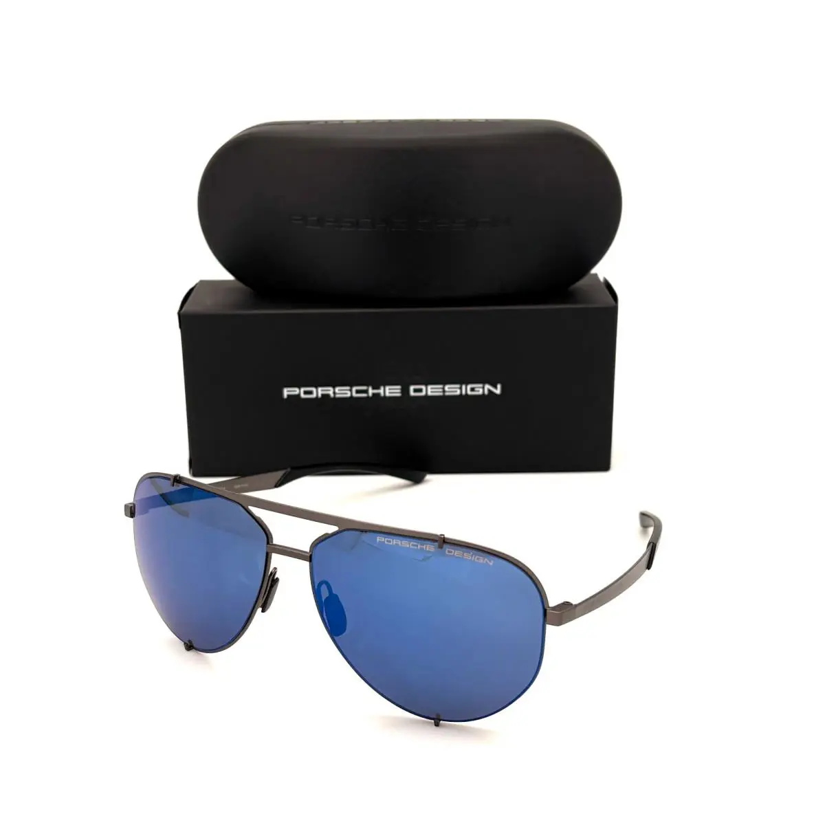Design P8920 C Dark Gunmetal / Blue Mirror 63mm Sunglasses by Porsche