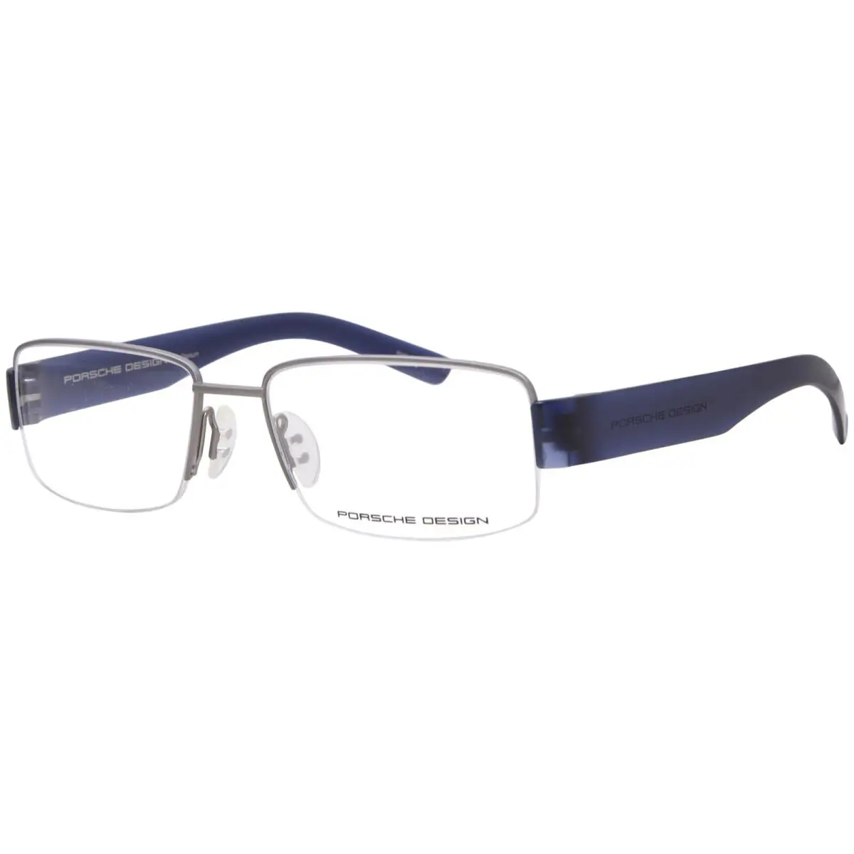 Design P8203-C Titanium Eyeglasses Men`s Titanium/blue Semi Rim 54mm by Porsche