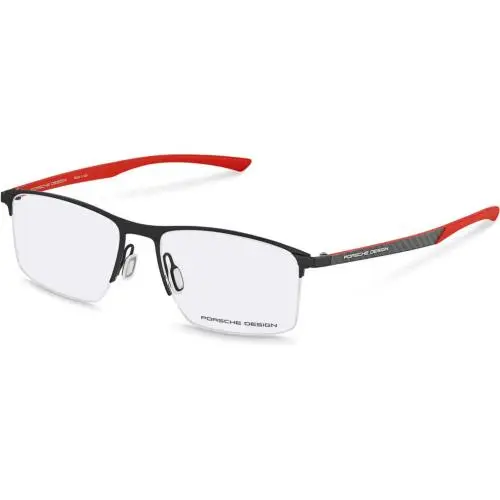 Porsche Design P 8752 Blck / Red a Size 57 Sunglasses