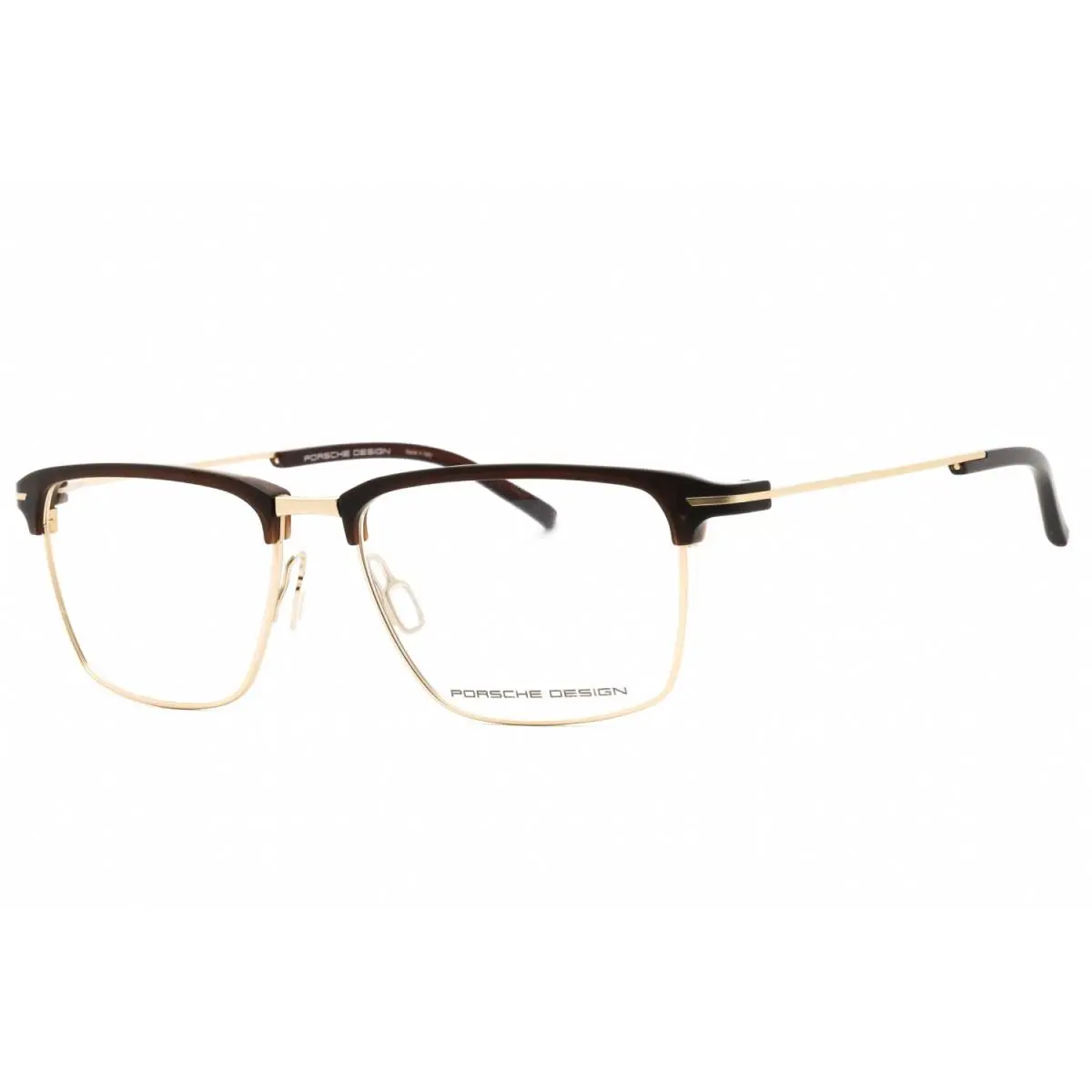 P8380 B Eyeglasses Brown Gold Frame 55mm by Porsche