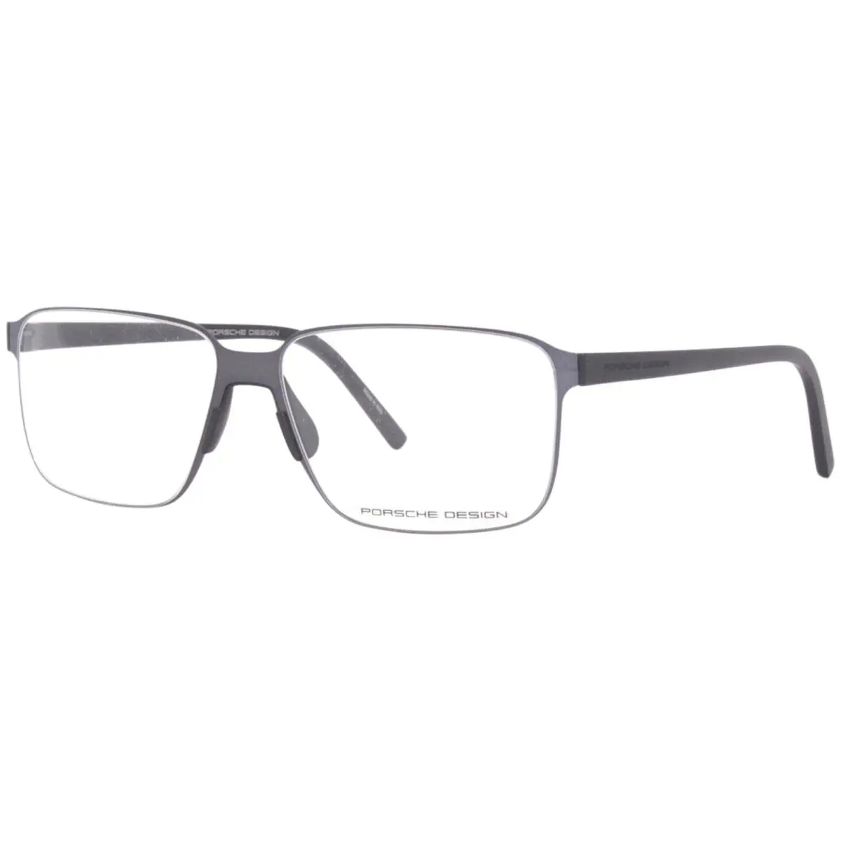 Porsche Design P8313 D Eyeglasses Frame Men`s Black Full Rim Rectangular 57mm