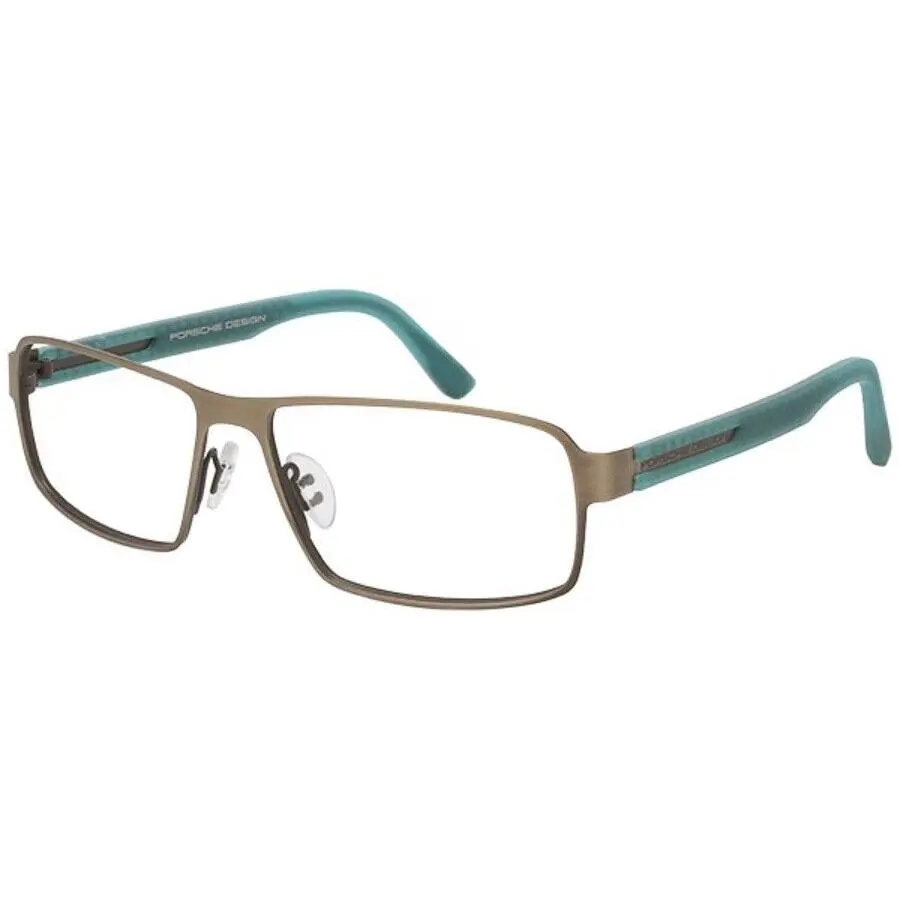 Porsche Design - P`8231-E Silver Light Teal Rx Eyeglasses 58-15-140 - Frame: Silver