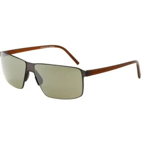 Porsche Design P8646 D Dark Gunmetal Light Mirror Sunglasses - Frame: GUNMETAL, Lens: Black