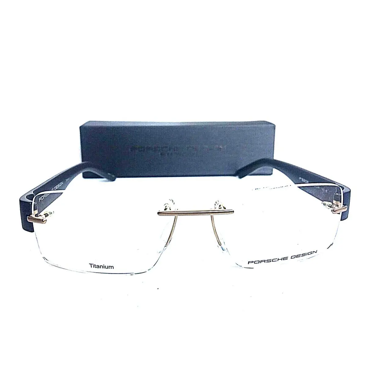 Design P 8206 A 53mm Rimless Titanium Men`s Eyeglasses Frame Japan by Porsche