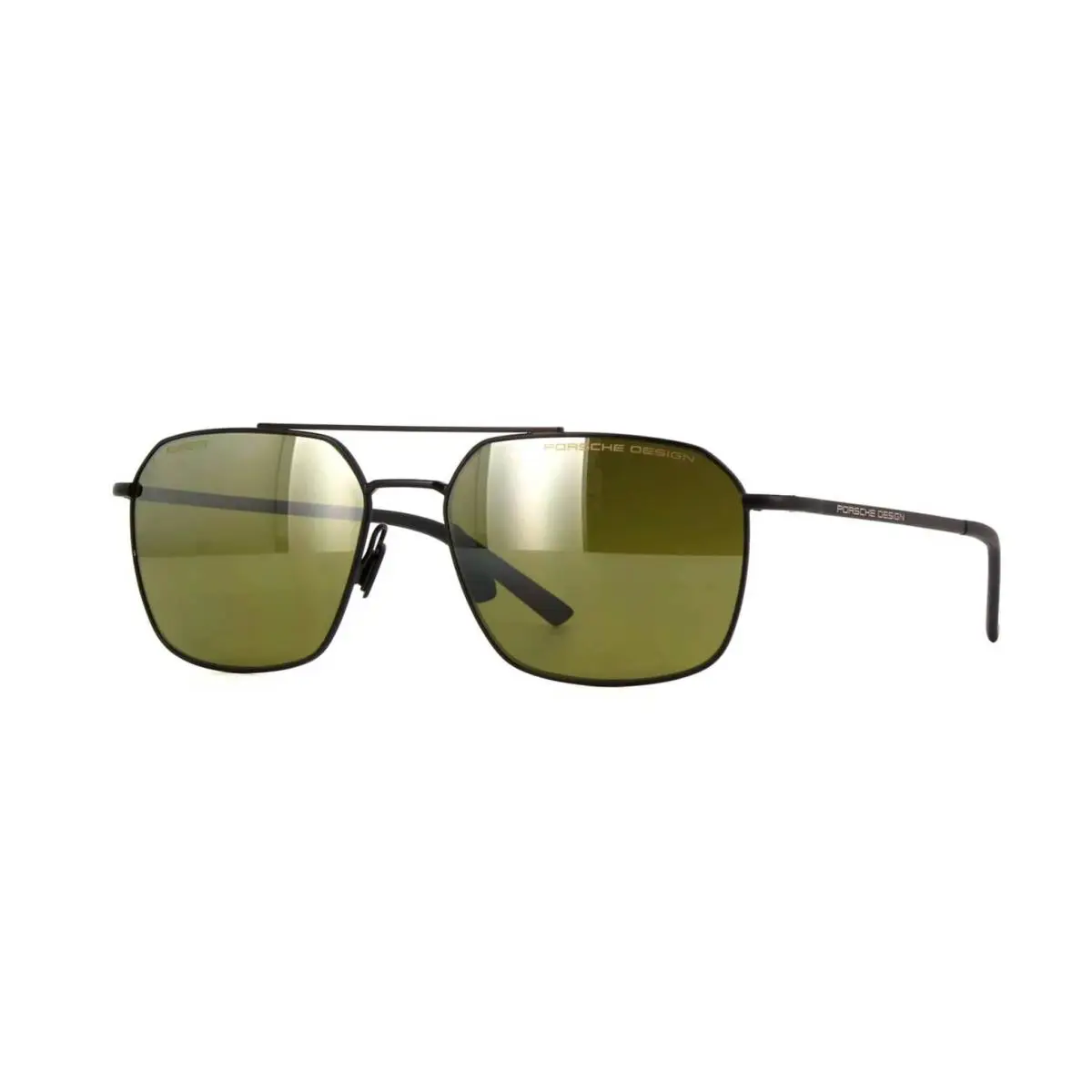 Porsche Design P8970 Matte Black/green Mirror Polarized A427 Sunglasses - Frame: Matte Black, Lens: Green Mirror Polarized