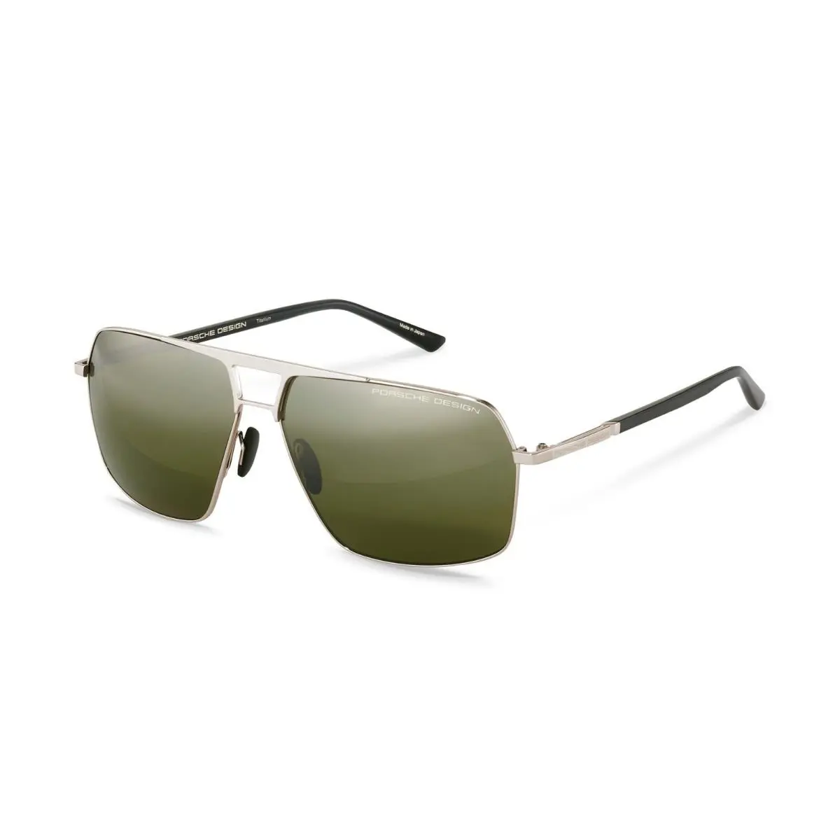 Porsche Design P`8930 Palladium/green Polarized Suncontr+ar Xtrem B Sunglasses - Frame: Palladium, Lens: Green Polarized Suncontr+AR Xtrem