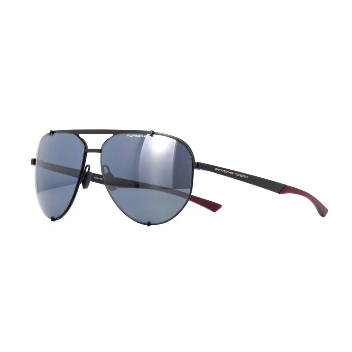 Porsche Design Hooks P`8920 Black/grey Blue Flash Mirror A Sunglasses - Frame: Black, Lens: Grey Blue Flash Mirror
