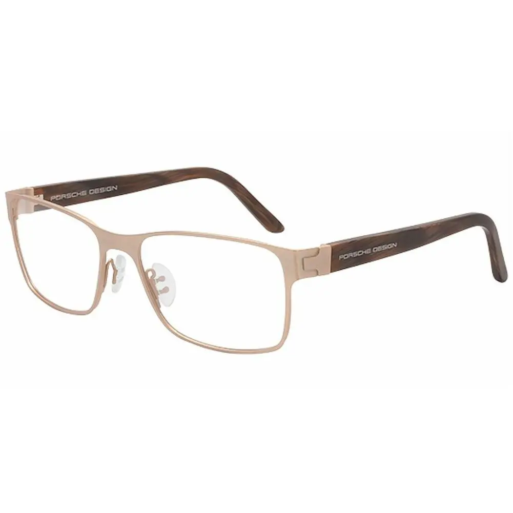 Design Men`s Eyeglasses P`8248 P8248 C Gold Full Rim Optical Frame 56mm by Porsche