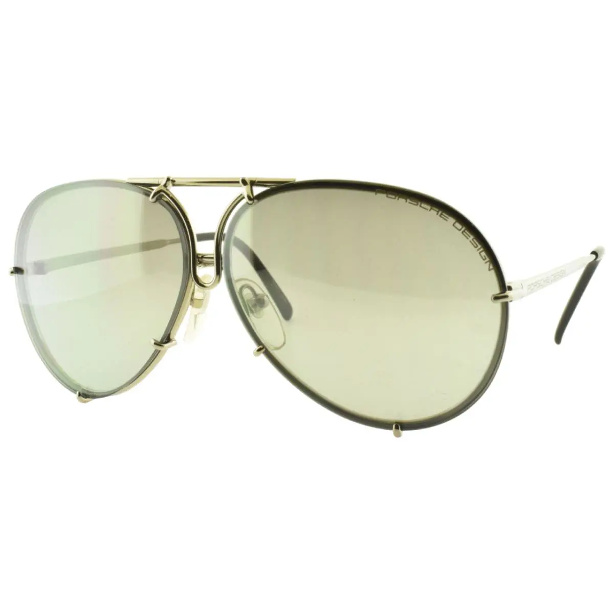 Porsche P`8478 B 60-10-135 Grey Aviator Full Rim Unisex Sunglasses