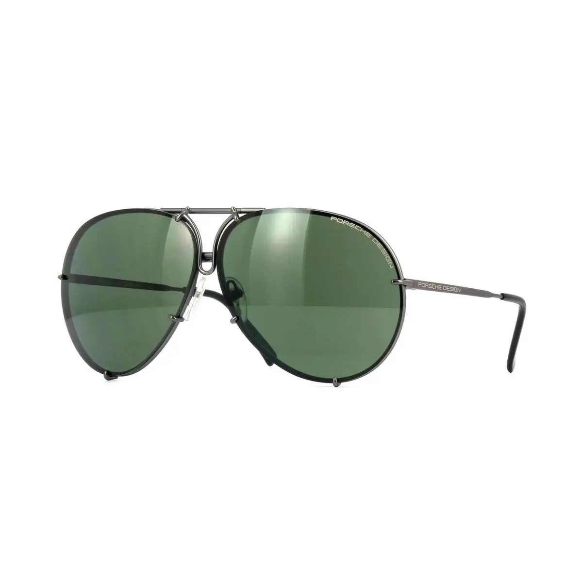 Porsche Design P8478 Matte Grey/green + Brown Semi-mirrored C Sunglasses - Frame: Matte Grey, Lens: Green + Brown Semi-Mirrored