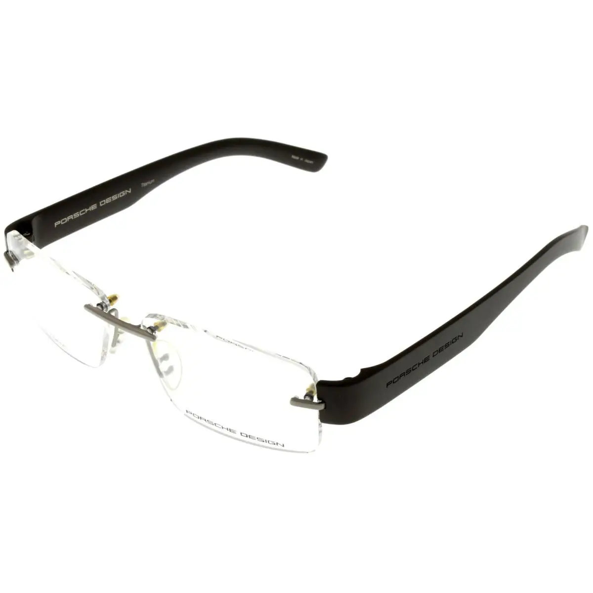 Porsche Design Eyewear Frames Brown Titanium Men P8206 C 56 Rimless