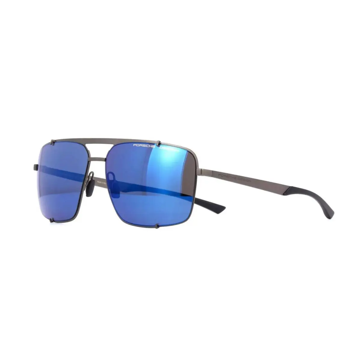 Porsche Design Hooks P`8919 Ruthenium/dark Blue Mirrored D Sunglasses - Frame: Ruthenium, Lens: Dark Blue Mirrored