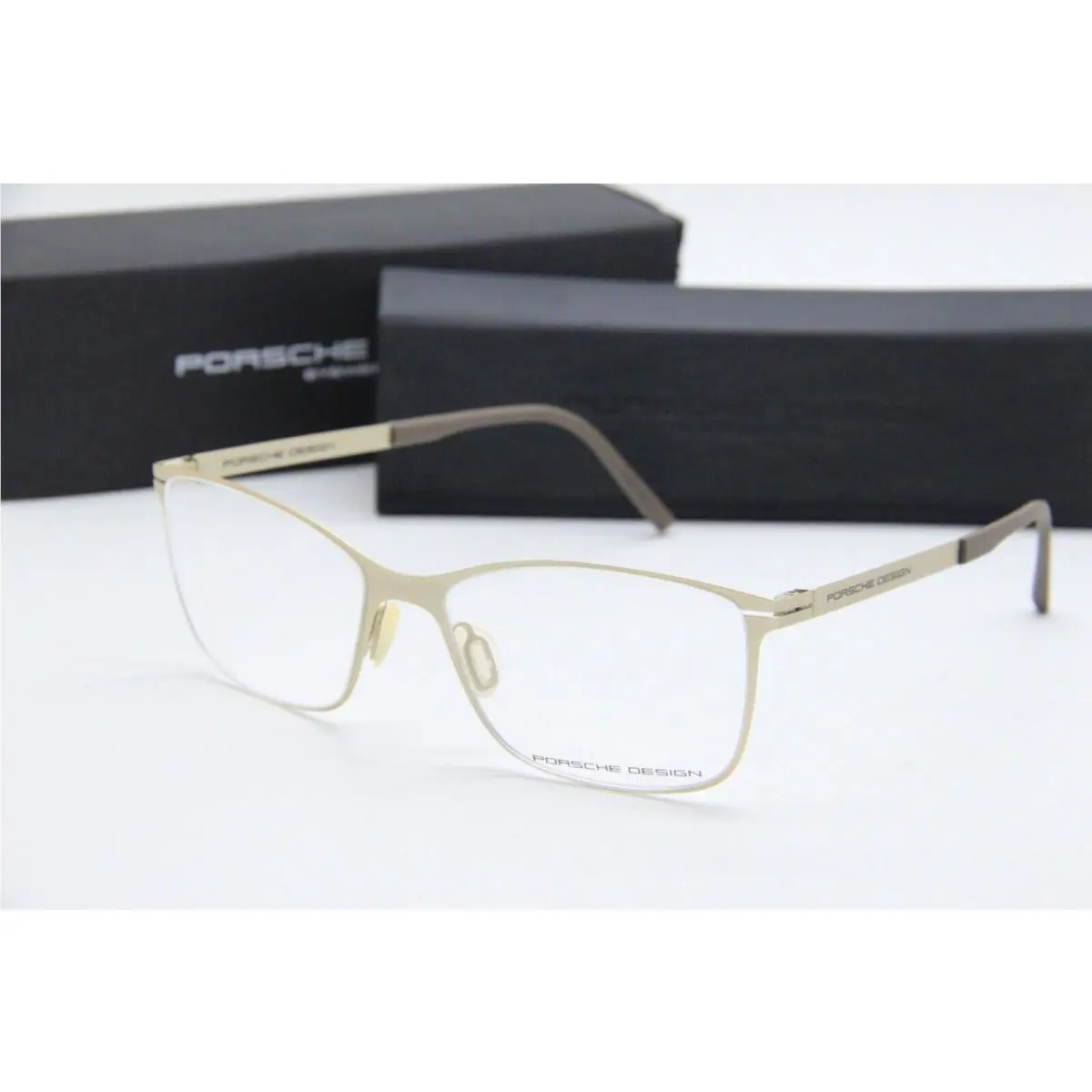 Porsche Design P`8262 C Gold Brown Eyeglasses W/case 54-16