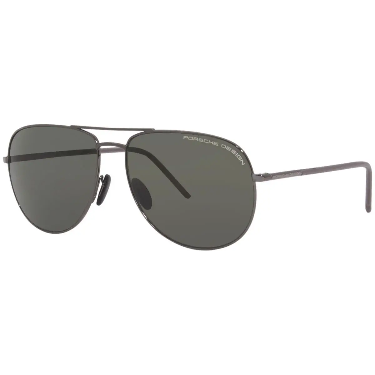 Design P8629 A Sunglasses Men`s Gunmetal/green Polarized Lens Pilot 60mm by Porsche