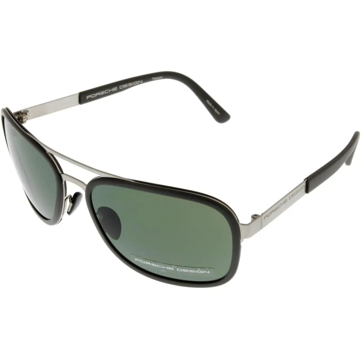 Porsche Design Sunglasses Titanium Grey Silver Unisex P8553 D Aviator