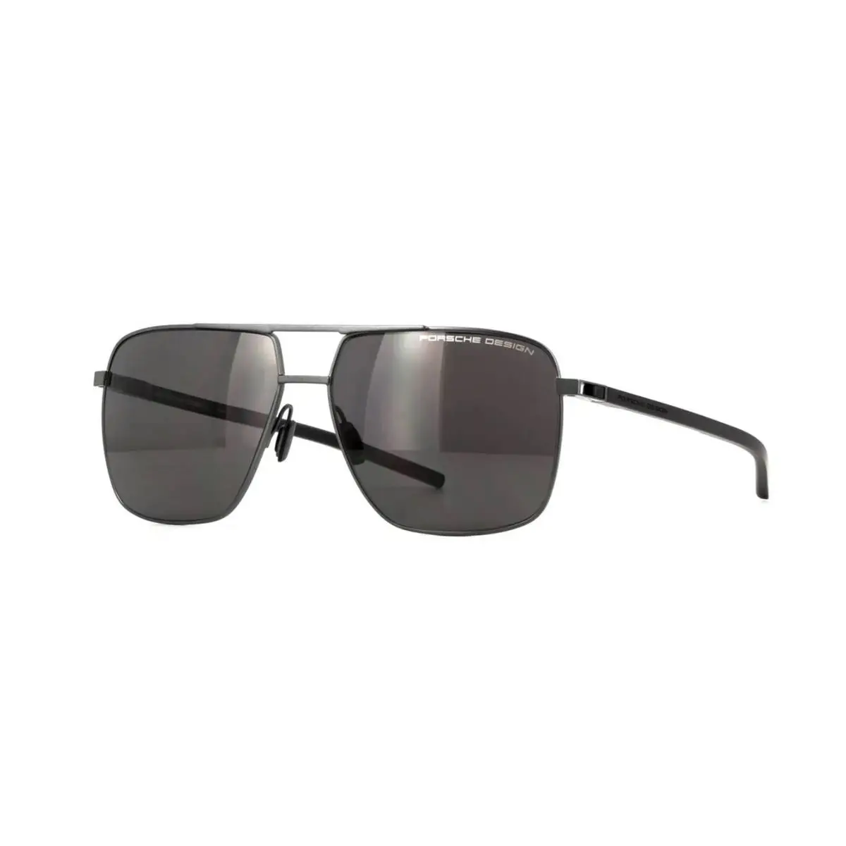 Porsche Design P8963 Metallic Gunmetal Grey/grey Polarized A416 Sunglasses - Frame: Metallic Gunmetal Grey, Lens: Grey Polarized