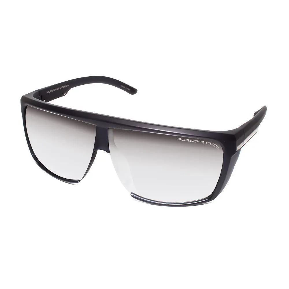 Design P8597-A-69 mm Sunglasses Matte Black Gun Metal/silver Grey Mirror by Porsche