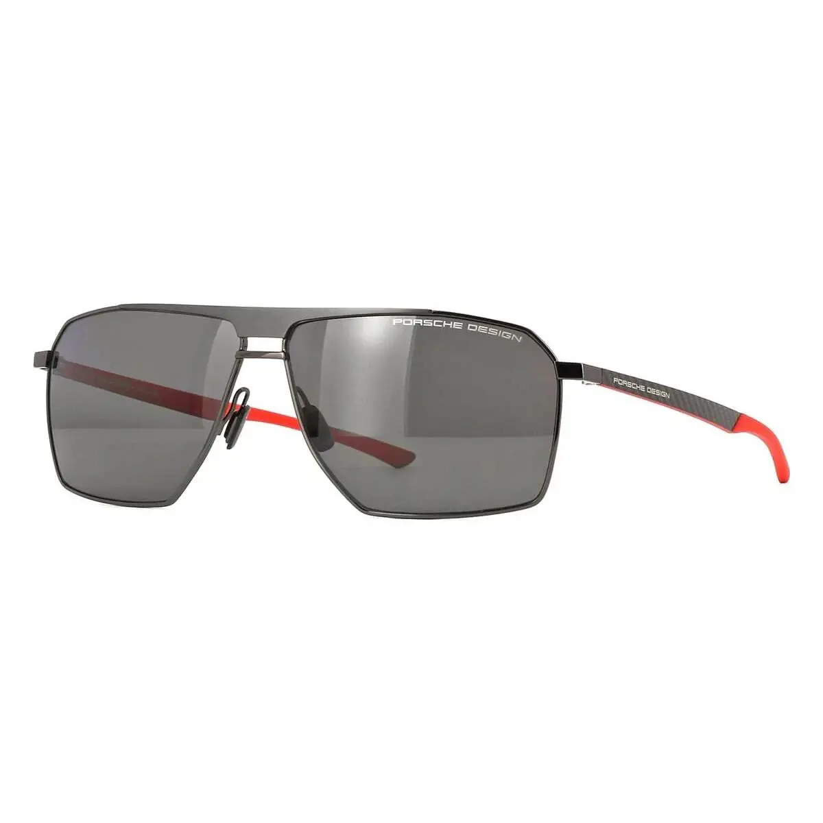 Porsche Design P8977 Dark Grey and Red/smoke Polarized C Sunglasses