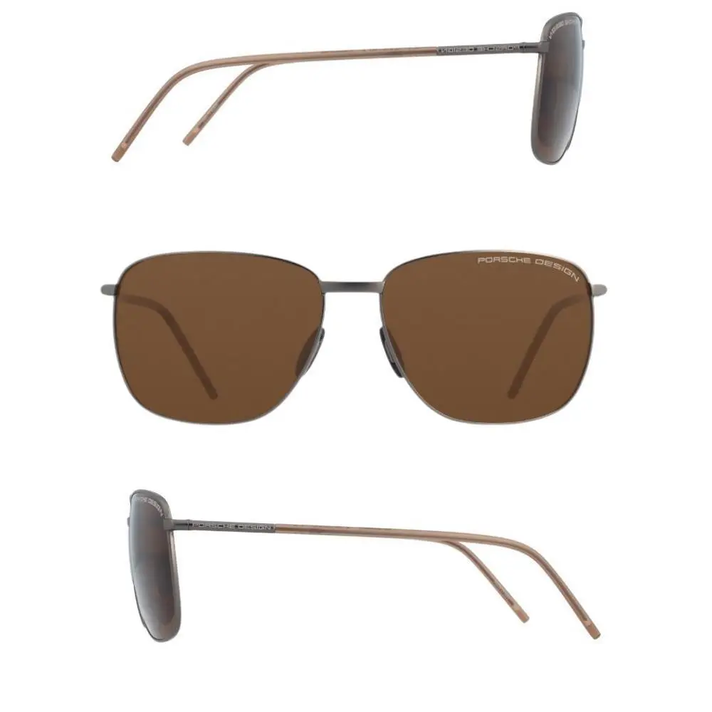 Porsche Design - P`8630-B Brown Polarized Gunmetal Sunglasses 58-15-145