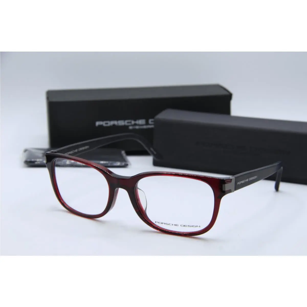 Porsche Design P`8250 M Burgundy Carbon Fiber Eyeglasses 55-18