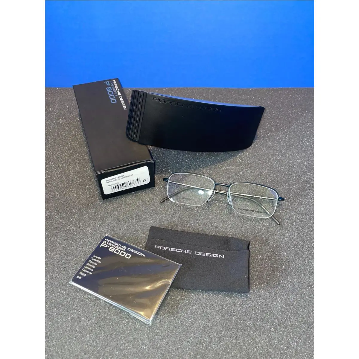 Porsche Design P`8571 A Black Rectangular Sunglasses 63MM