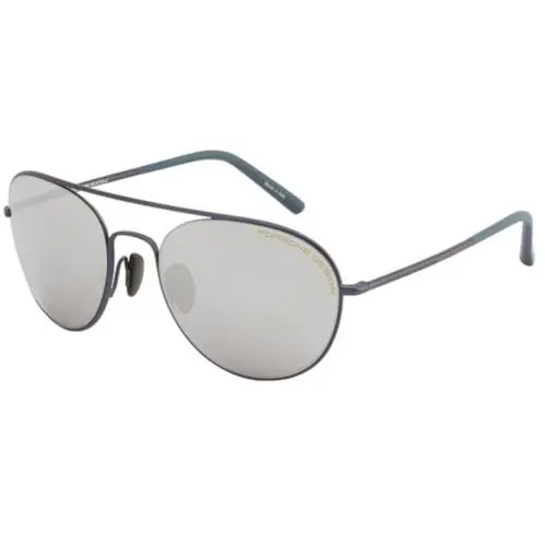 Porsche Design P8606 A Sunglasses 8606 Blue / Silver Mirror Aviator - Frame: Blue, Lens: Silver, Manufacturer: V379-E89