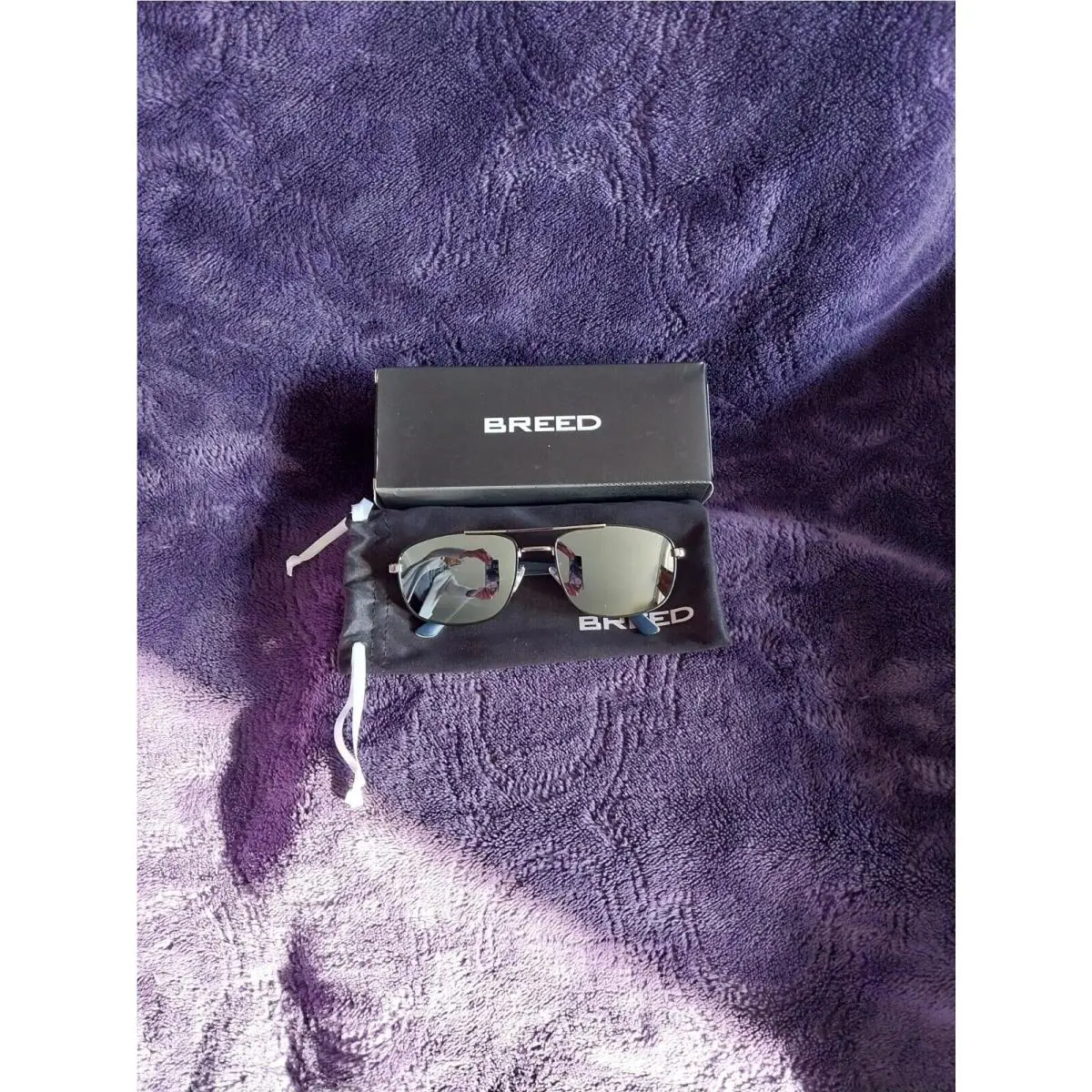 Men`s Polarized Gotham Aviator Sunglasses BSG067C4 by Breed