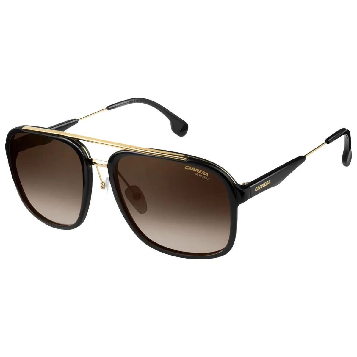 Black/gold-tone Navigator Sunglasses w/ Gradient Lens - CA133S-02M2-HA by Carrera