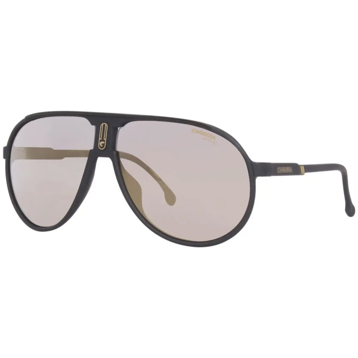 Carrera Champion65/N 003JO Special Edition Sunglasses Men`s Black/grey/gold 62mm - Frame: Black, Lens: Gray