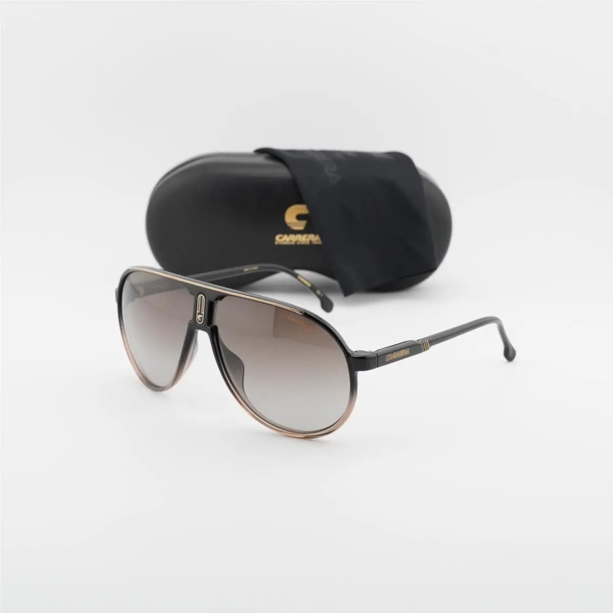 CHAMPION65/N 0DCC HA Black Brown/brown Gradient 62-12-130 Sunglasses by Carrera