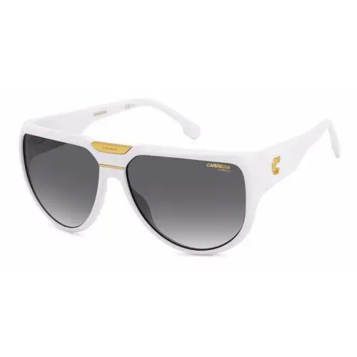 Carrera Flaglab 13 VK6 White Gold Sunglasses with Grey Lenses