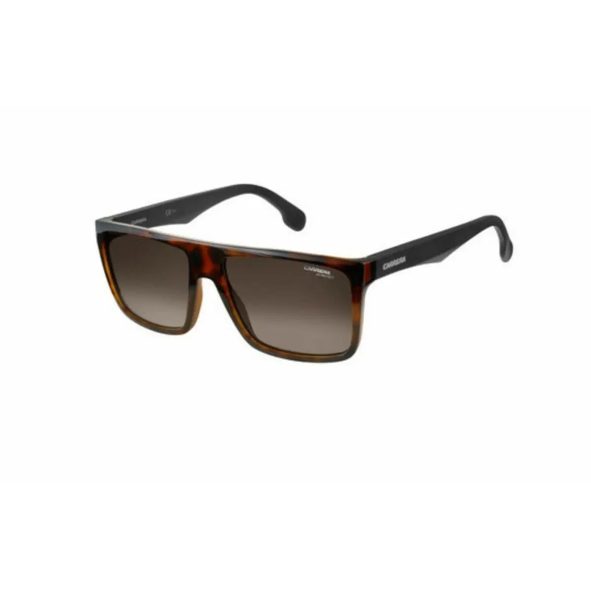 Carrera Ca5039/S Rectangular Sunglasses Havana Matte Black/brown Gradient